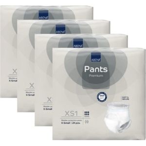 ABENA Pants Premium XS1 - 96x Absorberend Broekje, te Dragen als Gewoon Ondergoed - Voor het Verlies van de Hele Blaasinhoud en (Dunne) Ontlasting - Heupomvang 45-70 cm - Absorptie 1400 ml