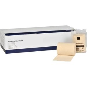 Abena Steunverband - 10 Rollen Verband - 115% Stretch - 6 cm x 5 m - Elastisch Wondverband - Latexvrije Wondverzorging