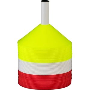 Select - Markeringshoedjes - Geel Wit Rood - 48 Stuks