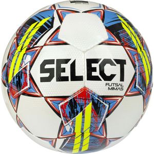 Select Futsal Mimas V22 Zaalvoetbal Maat 4 Wit Blauw Rood Geel