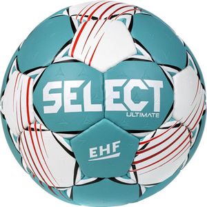 Select Ultimate V22 Handbal - Wit / Turkoois - Maat: 2