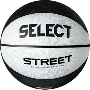 Select street basketbal in de kleur wit.