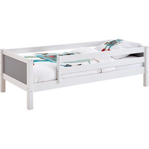 Flexworld Bedbank Jip met uitvalbeveiliging - 90 x 200 cm - wit/grijs