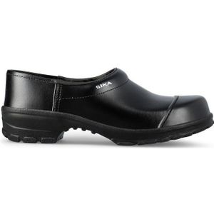 Sika - 2530 Klompen - Waterbestendig Leer - Zwart - PU Loopzool