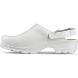 Sika 8185 Flex Klomp Open Hak met Strap OB - Wit - Comfortabele Klomp - Antislip - Ademend - Waterbestendig