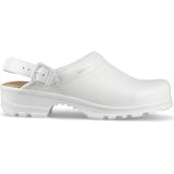 Sika 8185 Flex Klomp Open Hak met Strap OB - Wit - Comfortabele Klomp - Antislip - Ademend - Waterbestendig