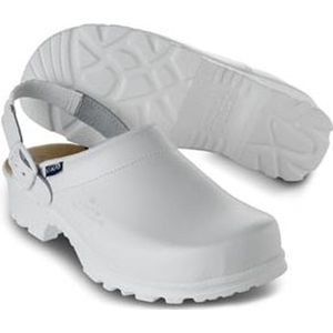 Sika 8185 Flex Klomp Open Hak met Strap OB - Wit - Comfortabele Klomp - Antislip - Ademend - Waterbestendig