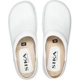 Sika - 125 Klomp Dichte Hak OB - Wit - Houten Binnenzool - PU Comfort Loopzool