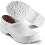Sika - 125 Klomp Dichte Hak OB - Wit - Houten Binnenzool - PU Comfort Loopzool
