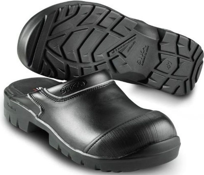 SIKA 19324 Proflex Klomp Open Hak - Zwart - PU Zool - Anti-slip