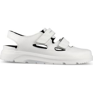 Sika - 173105 Optimax Sandaal OB - Zwart - Permair®-leer - Slipbestendige Zool