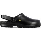 SIKA - Fusion Clog ESD met Hielriempje - Zwart - Permair-leer - OB SRC