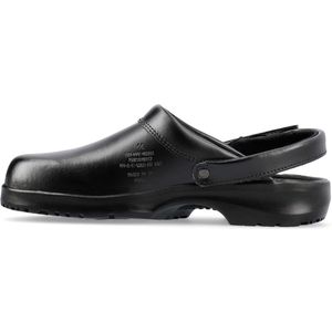 SIKA - Fusion Clog ESD met Hielriempje - Zwart - Permair-leer - OB SRC
