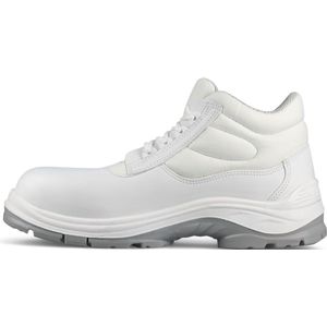 SIKA Beat Mid - S2 - Hoge Veterschoen - Wit - Waterafstotend Microfiber