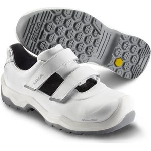 Sika - 202110 Lead Sandaal S1 - Wit - Antislip - Verstelbare Klittenbandsluiting