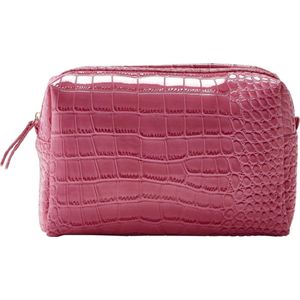 JJDK Sunset Hard Roze Toilettas L met Crocoprint