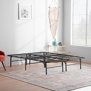 Linenspa Metalen bedframe - opklapbed 140 x 200 cm, 2-zits - met 33 cm opbergruimte onder de lattenbodem en poten - gemonteerd in 5 minuten - 2 personen