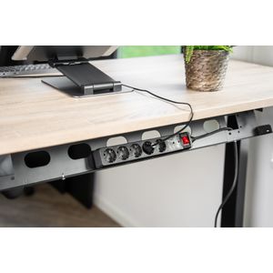 Ergopro - Extend - Verstelbare Kabelgoot - Zwart - 960 tot 1660 mm