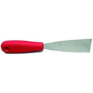 Maya Professional Tools 88042-3 spatel, roestvrij staal, vast met plastic handvat, FBK/levensmiddelhygiëne, 40 mm, rood