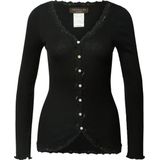 Rosemunde - Cardigan - Zwart - 70% Zijde 30% Katoen