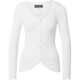 Rosemunde - Cardigan - Wit - 70% Zijde 30% Katoen