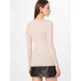 Rosemunde Ribgebreid Vest met Zijde Oudroze