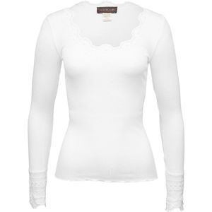 Blouse - New White - Vintage Kantafwerking - Lange Mouwen