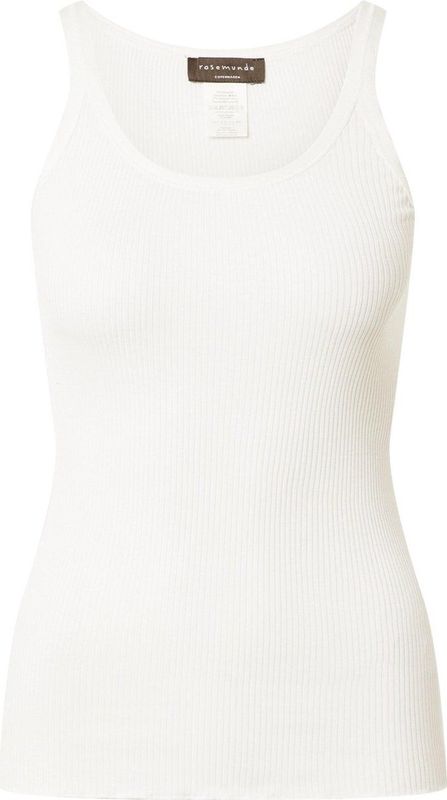 Blousetops - Irvory - 70% Zijde, 30% Katoen - Mouwloos, Aansluitend