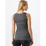 Rosemunde - Top - Donkergrijs - Mouwloos - Slanke Pasvorm
