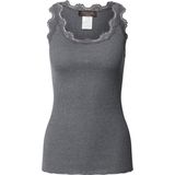 Rosemunde - Top - Donkergrijs - Mouwloos - Slanke Pasvorm