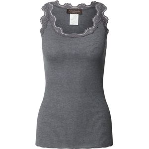 Rosemunde - Top - Donkergrijs - Mouwloos - Slanke Pasvorm