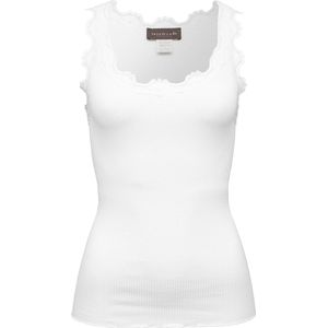 Rosemunde - Lace Top 5205 - Mouwloze Top - Wit - 70% Zijde, 30% Katoen