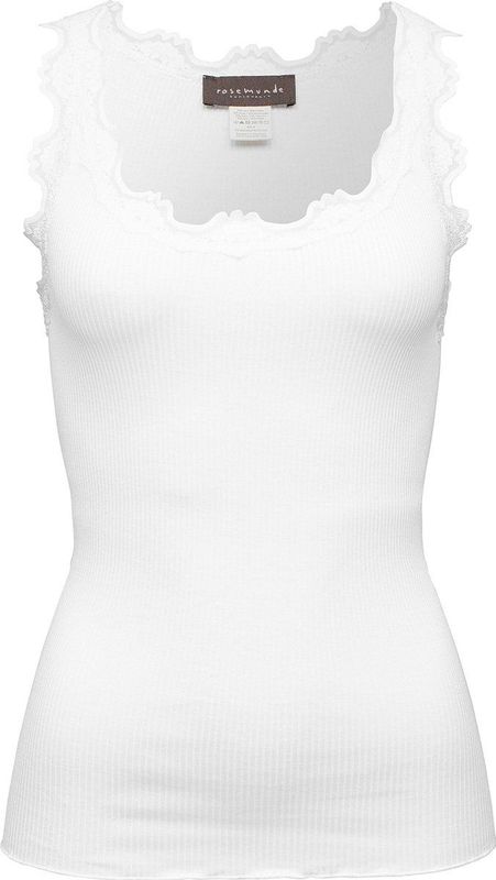 Rosemunde - Lace Top 5205 - Top - Wit - 70% Zijde, 30% Katoen