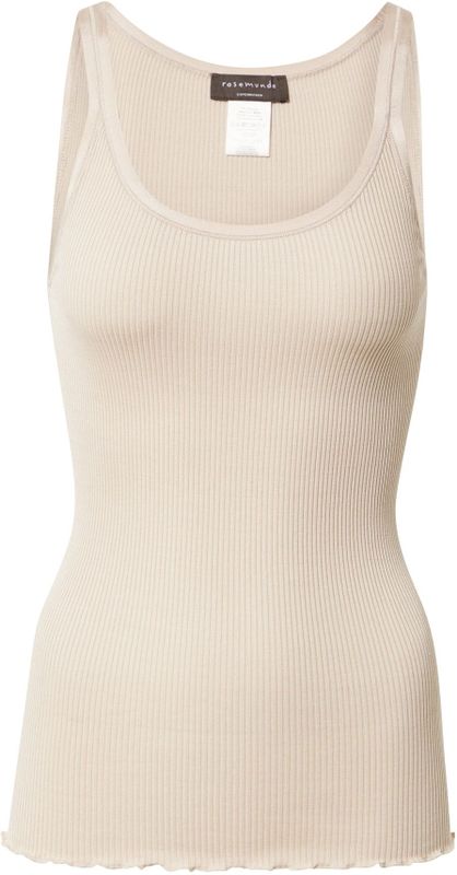 Blousetops - Cacao - 70% Zijde 30% Katoen - Mouwloos Aansluitend