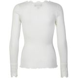 Blouse - New White - Vintage Kantafwerking - Lange Mouwen