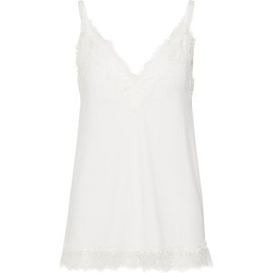 Blouse - Effen - Jersey - V-hals - Mouwloos - Verstelbare Bandjes