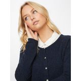 rosemunde Gebreid vest  donkerblauw