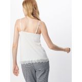 Blouseshirt - Effen - Jersey - V-hals - Mouwloos