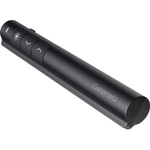 Gearlab - Draadloze Presentator - Zwart - Draadloze 2,4-GHz-USB-nano-ontvanger