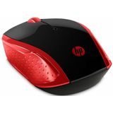 HP - Wireless Mouse 200 - Rood - Draadloos - Ergonomisch