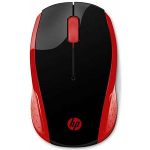 HP - Wireless Mouse 200 - Rood - Draadloos - Ergonomisch