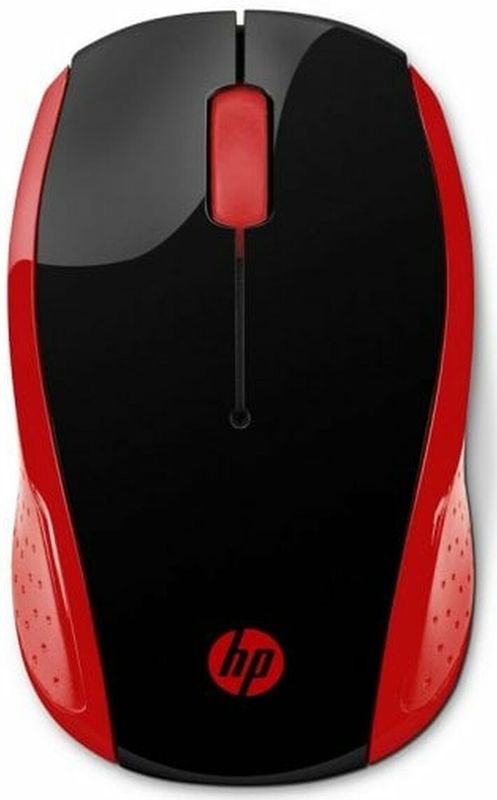 HP - Wireless Mouse 200 - Rood - Draadloos - Ergonomisch
