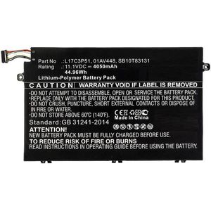 CoreParts - Laptop Batterij - Zwart - 1 Cellen, 4050 mAh, 40 Wh, 11.1V