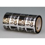 Zebra - 3200 - Etiketteringstape - Zwart - 110mmx300m