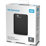 Western Digital - WD 2TB - USB Elements Portable - Zwart - 2,5"