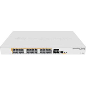 MikroTik - CRS328-24P-4S+RM - Switch - Zwart - Staal
