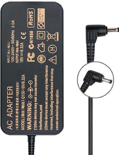 Microbattery MBxas-Gam001 binnen, 120 W, zwart, voedingsadapter en omvormer, voedingsadapter en omvormer (120 W, 6,32 A, binnen, laptop, Asus, Rog Gl551Jw, Vivobook)