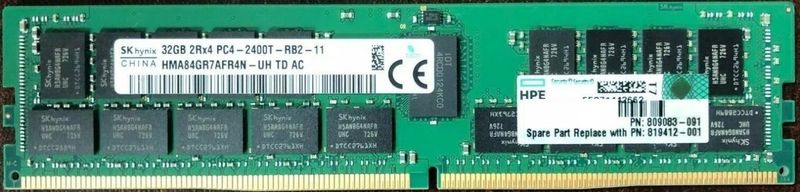 HPE HP 32GB GEHEUGENSET (1X32GB)2RX4 PC4-2400T (1 x 32GB, 2400 MHz, DDR4 RAM, DIMM 288 pin), RAM