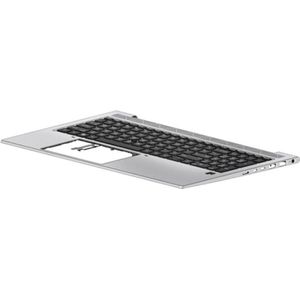 HP Laptop Toetsenbord Azerty BE + Top Cover, BL - Zilver