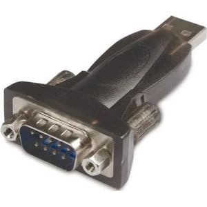 Microconnect USBADB9FC tussenstuk voor kabels RS232 USB A Zwart